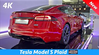 Tesla Model S Plaid 2023  Full review in 4K  Facelift Exterior  Interior TriMotor 1020 HP [upl. by Obellia873]