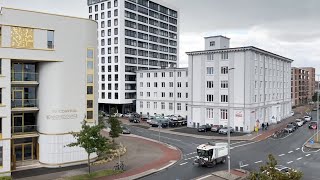 Bremen Market Platz and the Heim hostel for refugees [upl. by Mailiw]