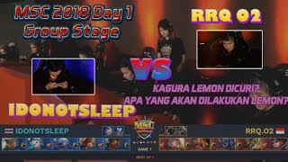 IDNS VS RRQ O2 MSC 2018 DAY 1 GROUP STAGE MATCH [upl. by Gram106]