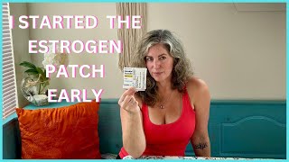 WHEN TO START HRT I Started The Estrogen Patch in PeriMenopause How to Apply Estradiol Patch [upl. by Aicatsal]