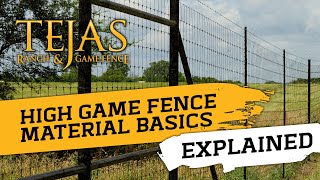 The Basics of High Game Fence Material [upl. by Aicital46]