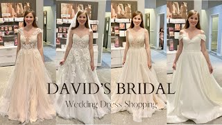 David’s Bridal  Wedding Dress Shopping [upl. by Eelra876]