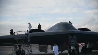 509th Bomber Wing B2 Spirit At Whiteman AFB [upl. by Thorlay]