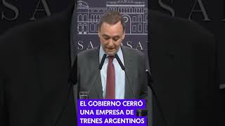 El gobierno cerró una de las empresas de Trenes Argentinos y así lo anunció Manuel Adorni [upl. by Kinemod]