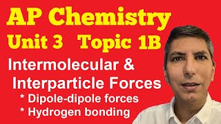 Types of Intermolecular amp Interparticle Forces  AP Chem Unit 3 Topic 1B [upl. by Gosney]