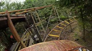 Log Coaster Gullivers Kingdom Matlock Bath UK April 2024 [upl. by Meedan929]