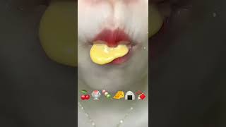 ASMR CRcloserfood  req by‎hoanganbinh  asmr emojifoodchallenge fypシ eating [upl. by Imhsar]