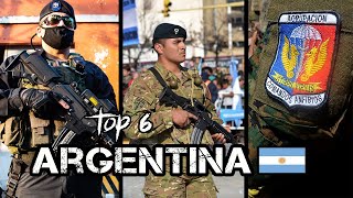 Top 6 Mejores Fuerzas Especiales de Argentina  Carmochepe [upl. by Namsu]