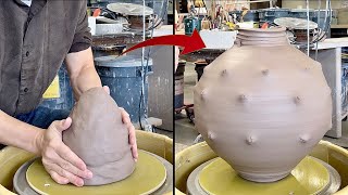 773 ThrowAltering a 11Lb Moon Jar with HsinChuen Lin Testing a New Clay Body at the SVCC studio [upl. by O'Mahony]