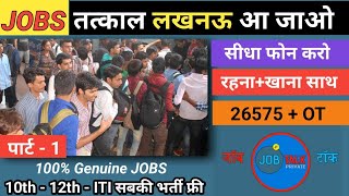 Lucknow Best Company  Private Job for Graduate Fresher  Private Job Interview JobTalkprivate [upl. by Eisyak]