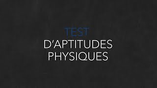 Test daptitude physique TAP [upl. by Piper]