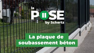 Tutoriel de pose Schertz  comment poser un grillage rigide avec dalles de soubassement [upl. by Brennen]