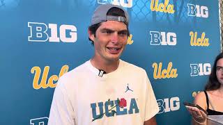 UCLA quarterback Ethan Garbers talks offensive improvement in second half against Hawai’i [upl. by Zebe795]