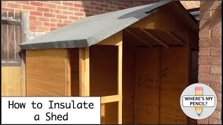 How to Insulate a Shed [upl. by Sinegold83]