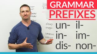 English Grammar Negative Prefixes  quotunquot quotdisquot quotinquot quotimquot quotnonquot [upl. by Aiuqat242]