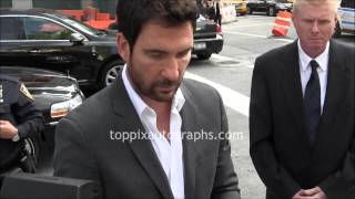 Dylan McDermott  Signing Autographs at CBS Upfront Party in NYC [upl. by Llerrud]