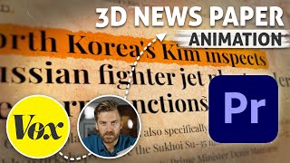 News Paper Animation Documentary Style in 3D Text Highlighter Like Vox amp Johnny Harris [upl. by Amsirahc]