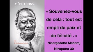 Nirupana 30  Tout est empli de paix et de félicité [upl. by Mosnar]