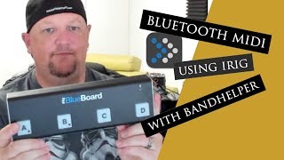 Bluetooth midi using irig with bandhelper [upl. by Kurys597]