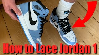 How to Lace Jordan 1  Loosely [upl. by Zebaj712]