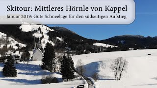 Skitour Mittleres Hörnle von Kappel [upl. by Atrahc338]