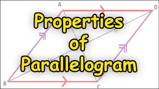 Properties of parallelogram  Parallelogram ki properties  MathsByShweta [upl. by Anawik]