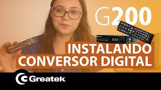 Como instalar o Conversor Digital ISDBT G200 da Greatek [upl. by Ohare]