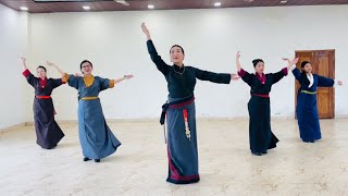 New Tibetan Dance ༼ འཛོམས་ནས་འཛོམས་ཤོག།༽tibetandance tibetangorshey lhakarsang [upl. by Aime594]