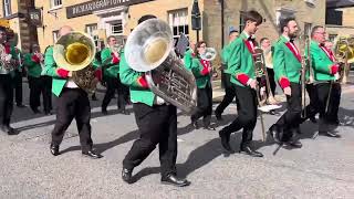 Wetherby ‘Drovers’ Brass Band Marching Contest Hebden Bridge  March  1st July 2023 [upl. by Ilke]