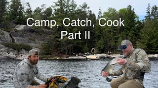 Catch Cook Camp  Voyageurs National Park Part II Walleye Fishing [upl. by Wasson734]