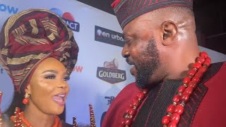 Odunlade Adekola Iyabo Ojo Nkechi Blessing dancing on Orisa movie premiere Red Carpet [upl. by Sam]