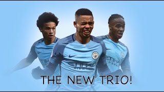 The Man City Trio  Sanè Jesus Sterling  Skills amp Goals [upl. by Einahteb]