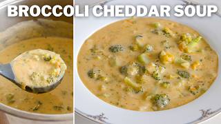 Broccoli Cheddar Soup Recipe  Panera Copycat [upl. by Iggem]