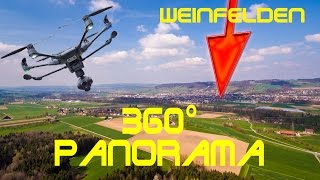 360° Panorama Weinfelden Rothenhausen Mettlen  Thurgau Schweiz  5 [upl. by Ardnuasak]