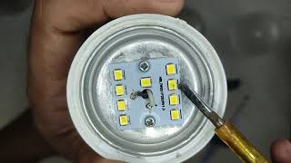 Flickering Crompton 9W LED bulb repairing മലയാളം [upl. by Eriuqs]