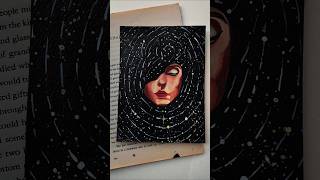 Galaxy painting art painting acrylicpainting galaxypainting shorts portraitpainting [upl. by Nyrehtac]