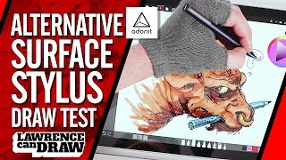 Adonit Ink Windows Surface Pen Review for artists [upl. by Kiker]