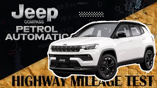 Jeep compass petrol automatic surprised me with its mileage on the highway [upl. by Laeno778]