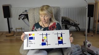 Mondrian inspired beaded art work [upl. by Kendry206]