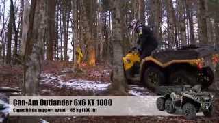 Ams  Action moteur sport  Vtt  Essai Canam Outlander 6x6 XT 1000  Outlander Max Xt 650 [upl. by Assenov471]