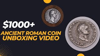 1000 Auction Win  Ancient Roman Silver Denarius Unboxing  Roman Empire and Roman Republic [upl. by Ahsir]