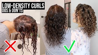 How to Style LowDensityThin Curls Dos amp Donts Scalp Covering [upl. by Aitan]