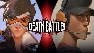 Tracer VS Scout Overwatch VS Team Fortress 2  DEATH BATTLE [upl. by Nodnarbal]