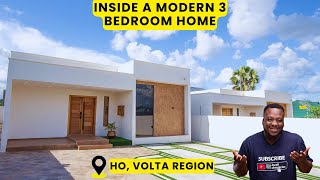 House Tour  3Bedroom House Ensuite For Sale In Ghana HoVolta Region  Building In Ghana [upl. by Nerehs518]