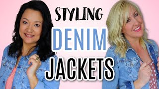 HOW TO WEAR DENIM JACKETS  More Than 30 Outfit Ideas [upl. by Tshombe826]