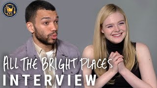 Elle Fanning and Justice Smith  All The Bright Places Interview [upl. by Yelyak]