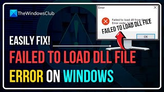 Failed to load DLL file on windows1110 computer [upl. by Imalda]