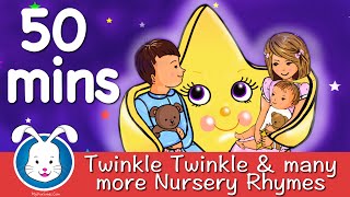 Twinkle Twinkle Little Star with lyrics amp more Nursery Rhymes [upl. by Ainod154]