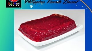 THANKSGIVING CRANBERRY JELLY Pinoy Gulaman Recipe [upl. by Rockey661]