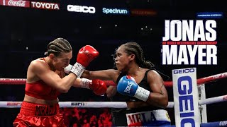 Super Girls power Mayer Vs Jonas The IBF World Welterweight Championship [upl. by Targett]